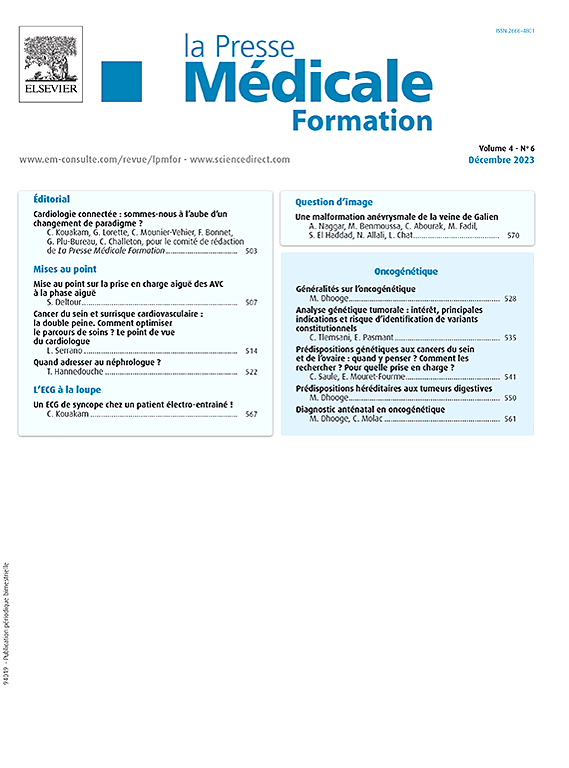 Go to journal home page - La Presse Médicale Formation